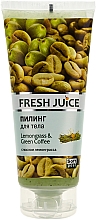 Düfte, Parfümerie und Kosmetik Körperpeeling mit Zitronengras und grünem Kaffee - Fresh Juice Lemongrass Green Coffee