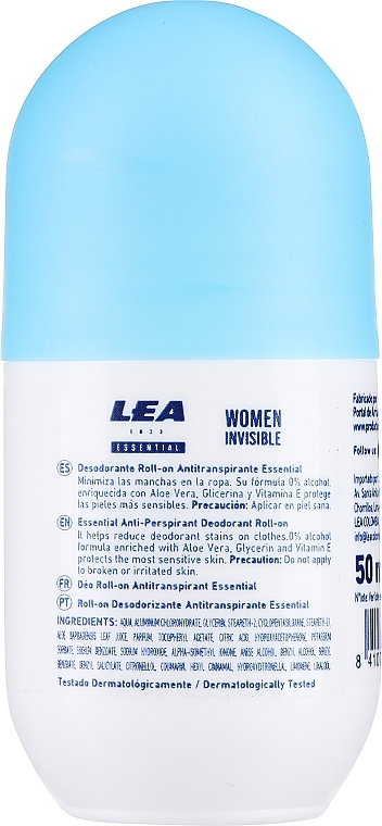 Deo Roll-on - Lea Women Essential Invisible Deodorant Roll-On  — Bild N2