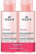 Gesichtspflegeset - Nuxe Very Rose (Mizellen-Reinigungswasser 2x400ml) — Bild N1