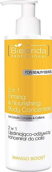 Bielenda Professional Mango Boost 2 In 1 Firming & Nourishing Body Concentrate  - 2in1 Straffendes und revitalisierendes Körperkonzentrat  — Bild N1