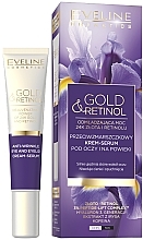 Düfte, Parfümerie und Kosmetik Anti-Falten-Creme für die Haut um die Augen - Eveline Cosmetics Gold And Retinol Anti Wrinkle Eye Cream-Serum