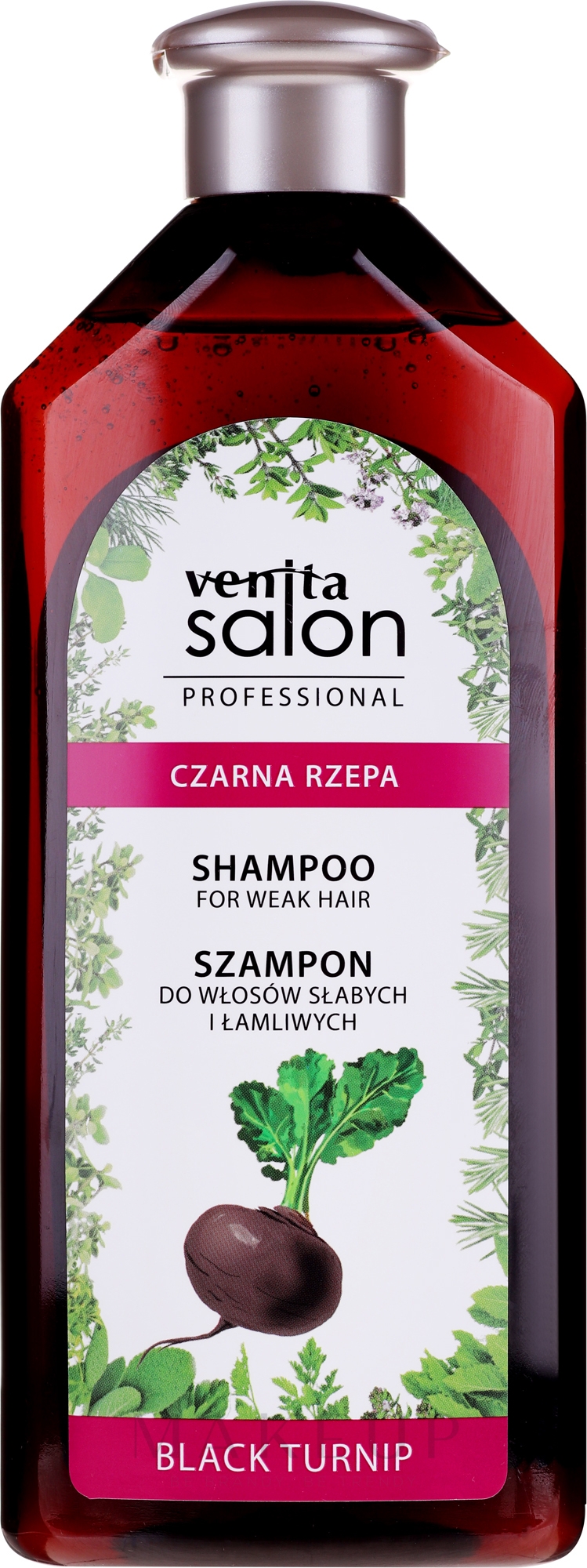 Shampoo für schwaches Haar - Venita Salon Professional Black Turnip Shampoo — Bild 500 ml