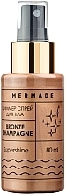 Düfte, Parfümerie und Kosmetik Körperspray mit Schimmer - Mermade Bronze Champagne