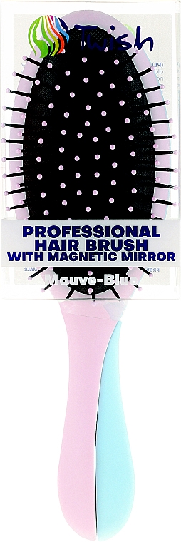Haarbürste rosa-blau - Twish Professional Hair Brush With Magnetic Mirror Mauve-Blue — Bild N5