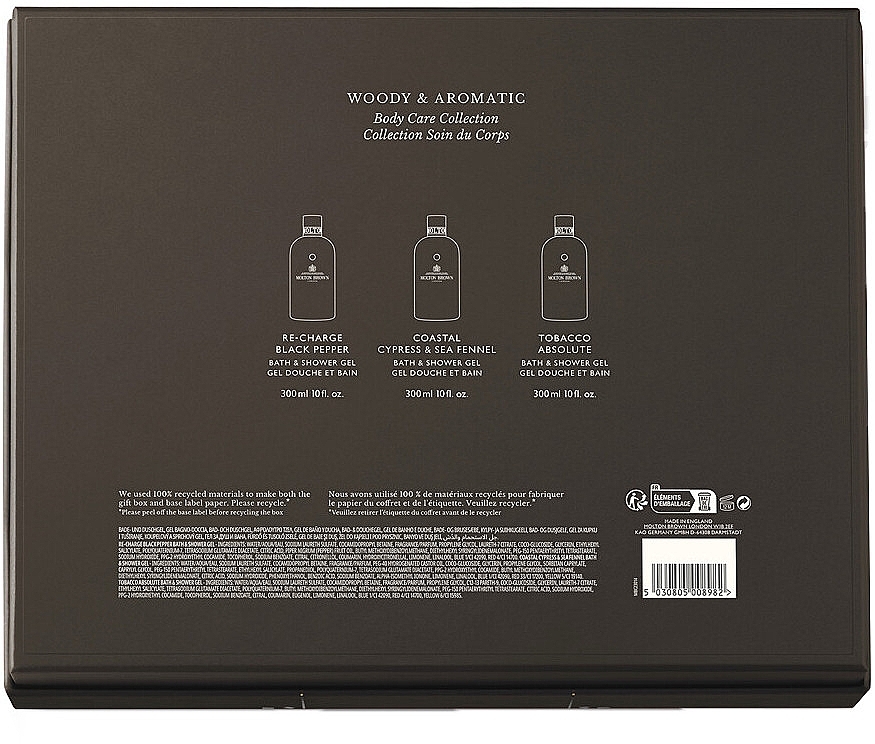 Molton Brown Woody & Aromatic Body Care Gift Set - Duftset (Duschgel 3x300ml) — Bild N1