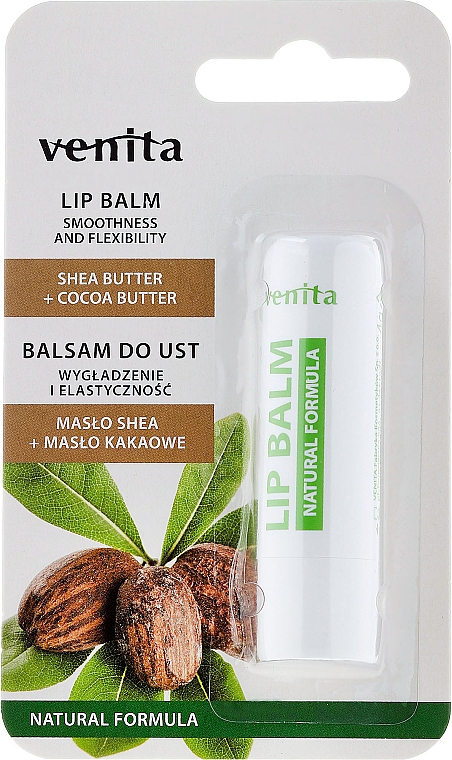 Lippenbalsam mit Sheabutter und Kokosbutter - Venita Lip Balm Shea Butter + Cocoa Butter — Bild N1