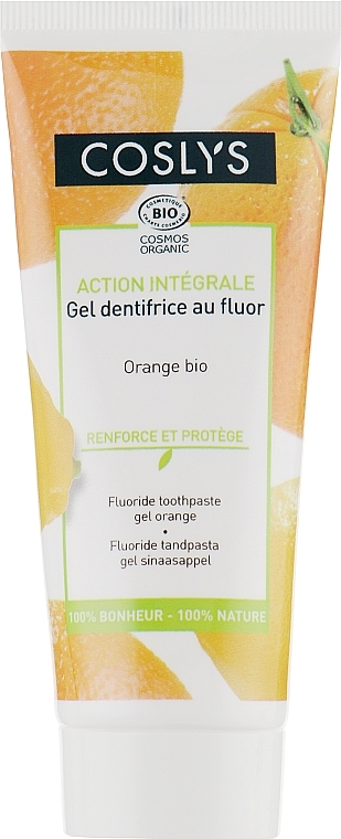 GESCHENK! Zahnpasta mit Orangenextrakt - Coslys Fluoride Toothpaste Gel — Bild N1