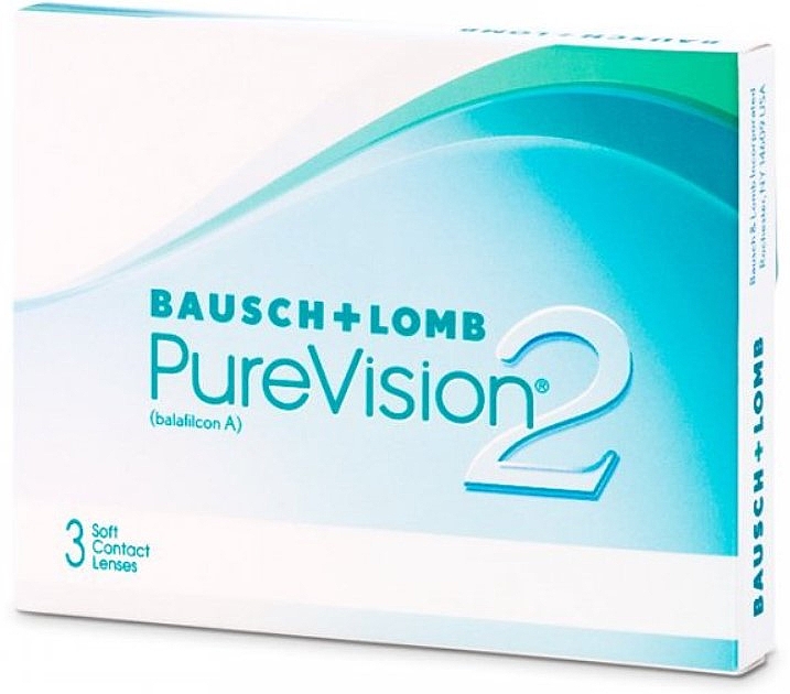 Kontaktlinsen Krümmung 8.6 mm 3 St. - Bausch & Lomb PureVision 2 — Bild N1