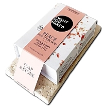 Düfte, Parfümerie und Kosmetik Set Soap Stone  - I Want You Naked Set Peace For Your Skin (Seife 100g + Seifenschale) 