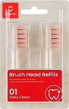 Düfte, Parfümerie und Kosmetik Austauschbare Zahnbürstenköpfe für elektrische Zahnbürste 2 St. - Oclean PW03 Brush Head Pink