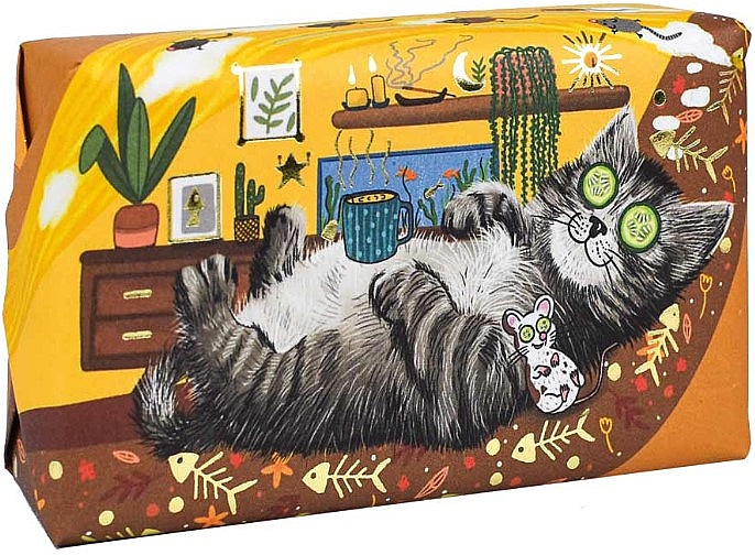 Seife Hauskatze - The English Soap Company Wonderful Animals Cat Soap — Bild N1