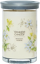 Düfte, Parfümerie und Kosmetik Duftkerze mit Ständer Mitternachtsjasmin mit 2 Dochten - Yankee Candle Midnight Jasmine Tumbler