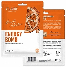 Düfte, Parfümerie und Kosmetik Tuchmaske für das Gesicht - Claire Cosmetics Energy Bomb 