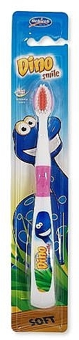 Zahnbürste M48 weich Dino Smile rosa - Mattes Rebi-Dental Dino Tothbrush  — Bild N1