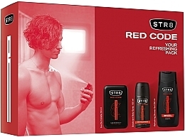 Düfte, Parfümerie und Kosmetik STR8 Red Code - Duftset (Eau de Toilette 50ml + Deospray 150ml + Duschgel 250ml) 