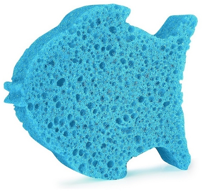 Wiederverwendbarer Duschschwamm für Kinder Fisch - Spongelle Animals Sponge Fish Body Wash Infused Buffer — Bild N2