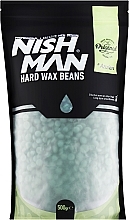Enthaarungwachs für Männer in Granulatform - Nishman Hard Wax Beans Azulen — Bild N1