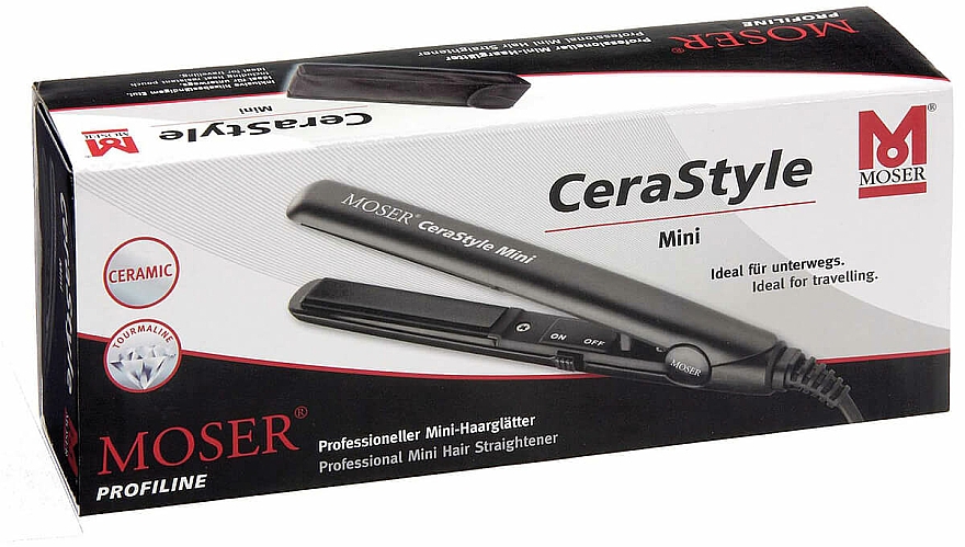 Keramischer Haarglätter 15 cm - Moser CeraStyle Mini — Bild N2