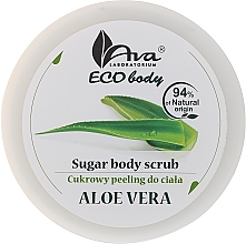 Glättendes und feuchtigkeitsspendendes Zucker-Körperpeeling mit Aloe Vera - Ava Laboratorium Eco Body Natural Sugar Scrub Aloe Vera — Bild N1