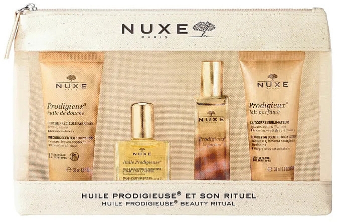 Nuxe Prodigieuse - Duftset (Eau de Parfum 15ml + Körperöl 10ml + Duschöl 30ml + Körperlotion 30ml) — Bild N1