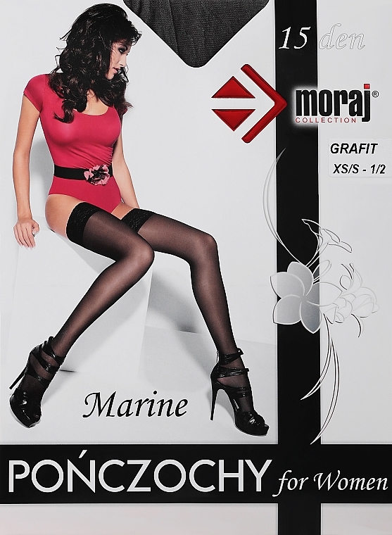 Damenstrümpfe Marine 15 DEN grafit - Moraj — Bild N1