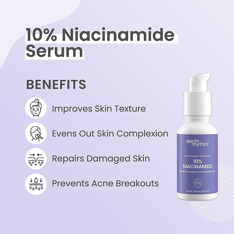 Revitalisierendes Serum mit 10% Niacinamid - Earth Rhythm 10% Niacinamide Revitalising Serum — Bild N2