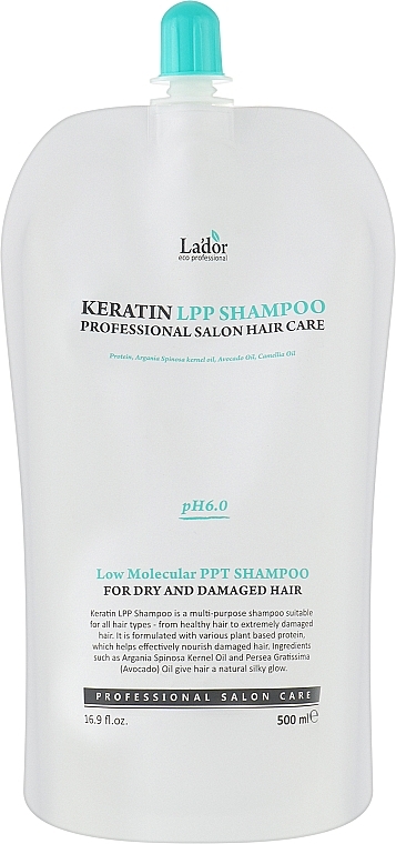 Keratinsulfatfreies Shampoo - La'dor Keratin LPP Shampoo Refill (Refill) — Bild N1