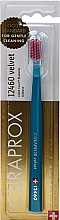 Düfte, Parfümerie und Kosmetik Zahnbürste blau mit rosa Borsten - Curaprox Velvet CS 12460