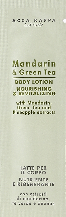 Acca Kappa Mandarin & Grean Tea Body Lotion - Körperlotion — Bild N2