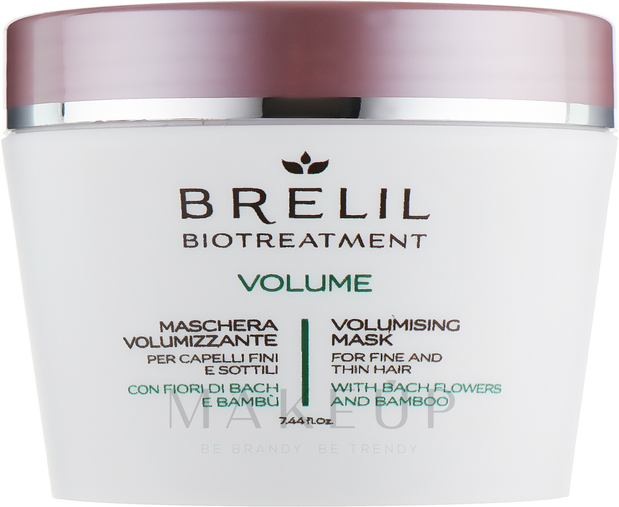 Haarmaske für mehr Volumen mit Bach-Blüten und Bambus - Brelil Bio Treatment Volume Hair Mask — Bild 220 ml
