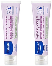 Körperpflegeset - Mustela Bebe 1 2 3 Vitamin Barrier Cream (Körpercreme 2x150) — Bild N1