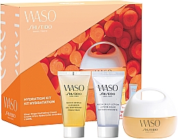 Düfte, Parfümerie und Kosmetik Gesichtspflegeset - Shiseido Waso Pack Mega HydratingCream Kit (Feuchtigkeitsspendende Gesichtscreme 50ml + Make-up Entferner 30ml + Gesichtslotion 30ml)