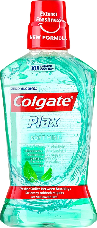 Mundwasser Soft Mint zum Schutz vor Plaque - Colgate Plax Soft Mint Mouthwash — Bild N1