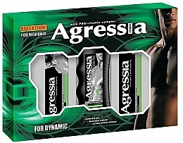 Geschenkset Fresh 1 - Agressia Fresh (Duschgel 250ml + Rasiercreme 100ml + After Shave Creme 75ml) — Bild N1