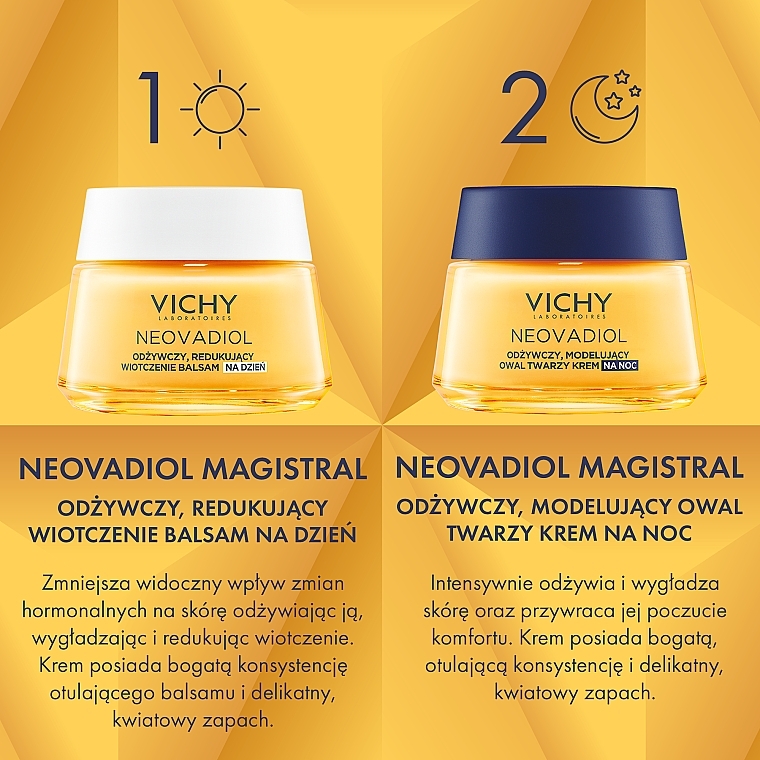 Gesichtspflegeset - Vichy Neovadiol Magistral (Tagesbalsam/50 ml + Nachtcreme/50 ml) — Bild N2