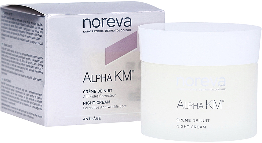 Nachtcreme gegen Falten - Noreva Laboratoires Alpha KM Night Cream Corrective Anti-Wrinkle Care — Bild N1