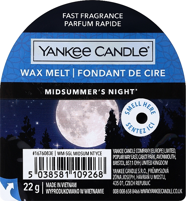 Tart-Duftwachs Midsummer's Night - Yankee Candle Midsummer's Night Wax Melt — Bild N1