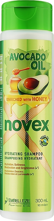 Feuchtigkeitsspendendes Haarshampoo mit Avocadoöl und Honig - Novex Avocado Oil Hydrating Shampoo — Bild N1