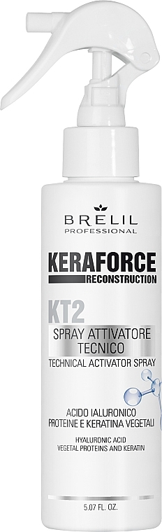 Aktivierendes Haarspray - Brelil Keraforce KT2 Technical Activator Spray — Bild N1