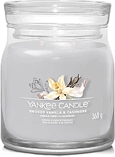 Düfte, Parfümerie und Kosmetik Duftkerze im Glas Smoked Vanilla & Cashmere 2 Dochte - Yankee Candle Singnature