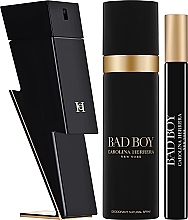 Duftset (Eau de Toilette 100ml + Eau de Toilette Mini 10ml + Deostick 100ml)  - Carolina Herrera Bad Boy	 — Bild N2