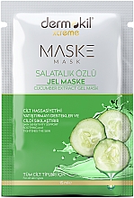 Düfte, Parfümerie und Kosmetik Gelmaske mit Gurkenextrakt - Dermokil Cucumber Extract Gel Mask (sachet)