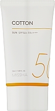 Düfte, Parfümerie und Kosmetik Sonnencreme mit Samt-Finish - Missha All Around Safe Block Cotton Sun SPF 50+ PA++++