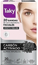 Düfte, Parfümerie und Kosmetik Enthaarungswachsstreifen für das Gesicht mit Aktivkohle - Taky Activated Carbon Facial Wax Strips