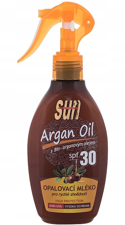 Bräunungslotion mit Arganöl - Vivaco Sun Argan Bronz Suntan Lotion SPF30 — Bild N1