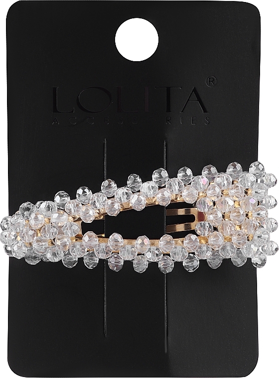Haarspange mit transparenten Perlen - Lolita Accessories — Bild N1