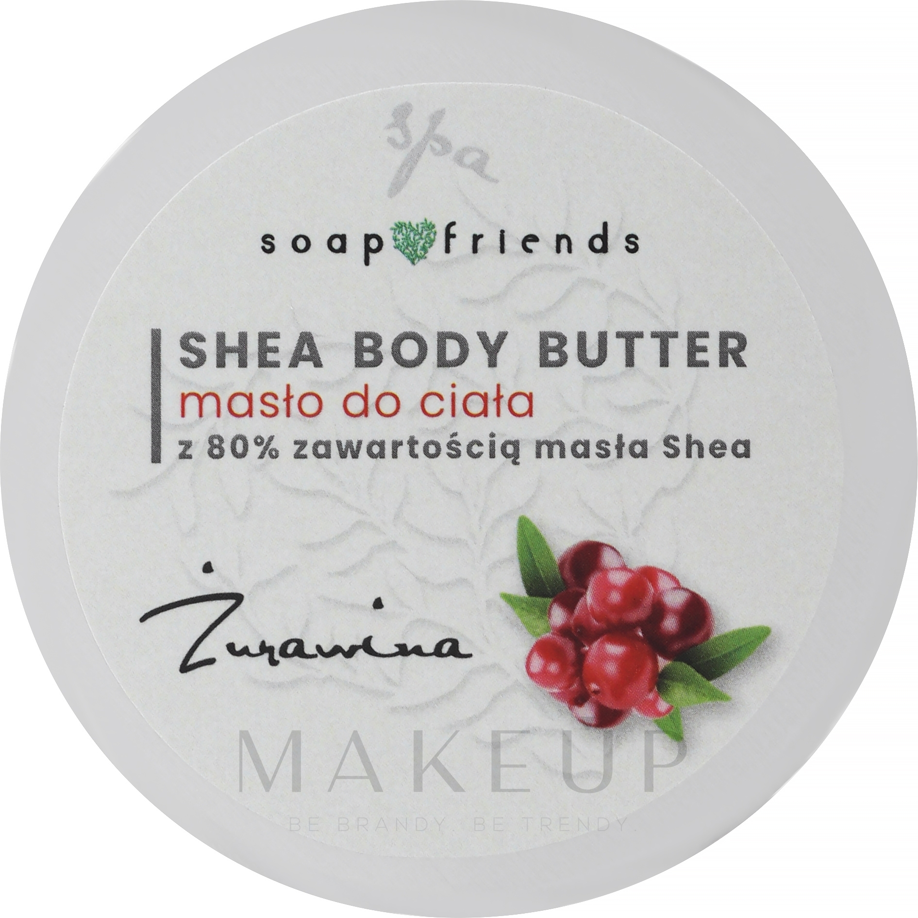 Körperbutter mit 80% Sheabutter und Cranberry - Soap&Friends Cranberry Shea Body Butter — Bild 50 ml