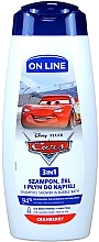 Düfte, Parfümerie und Kosmetik 3in1 Shampoo, Dusch- und Badegel mit Moosbeer-Duft - On Line Kids Disney Cars