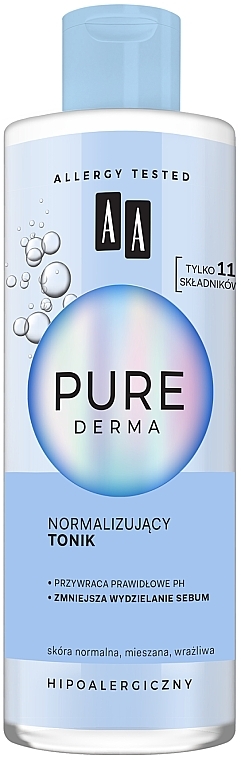 Normalisierender Gesichtstoner für Problemhaut - AA Pure Derma — Bild N1