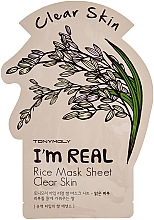 Düfte, Parfümerie und Kosmetik Tuchmaske mit Reis - Tony Moly I'm Real Rice Mask Sheet